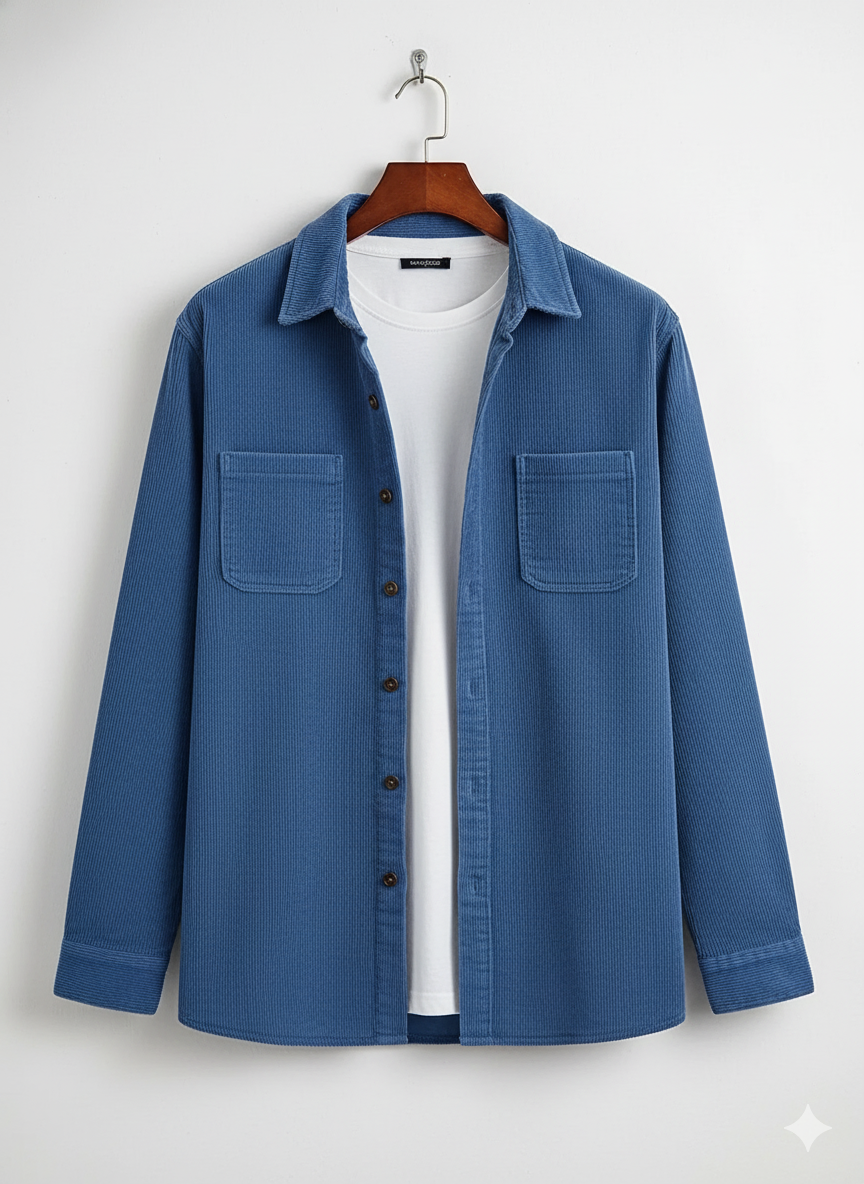 Corduroy Shirt For Men - Model Chester
