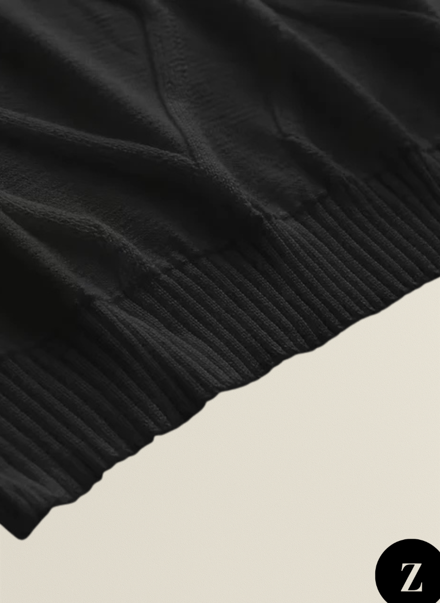 Men's Wool Turtleneck Sweater - Model Vicenzo