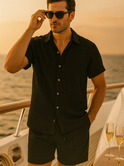 Old Money Duo Set – Premium Shirt & Shorts | Two Pieces for the Price of One