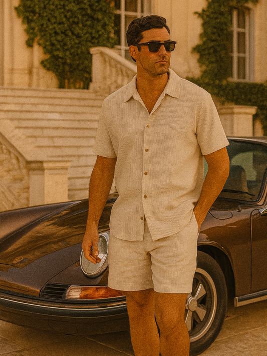 Old Money Duo Set – Premium Shirt & Shorts | Two Pieces for the Price of One