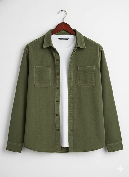 Corduroy Shirt For Men - Model Chester
