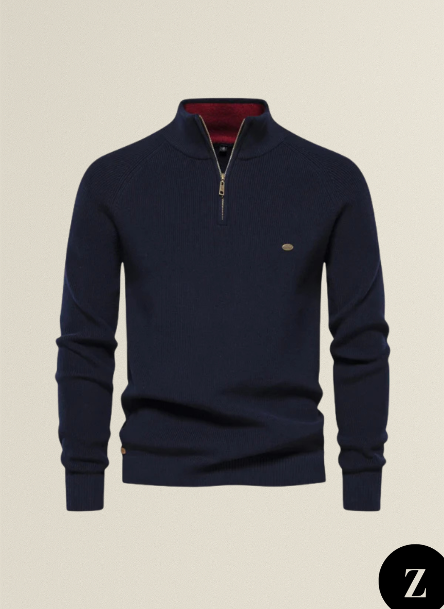Men’s Half-Zip Sweater - Model Bennett