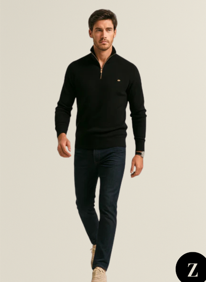 Men’s Half-Zip Sweater - Model Bennett