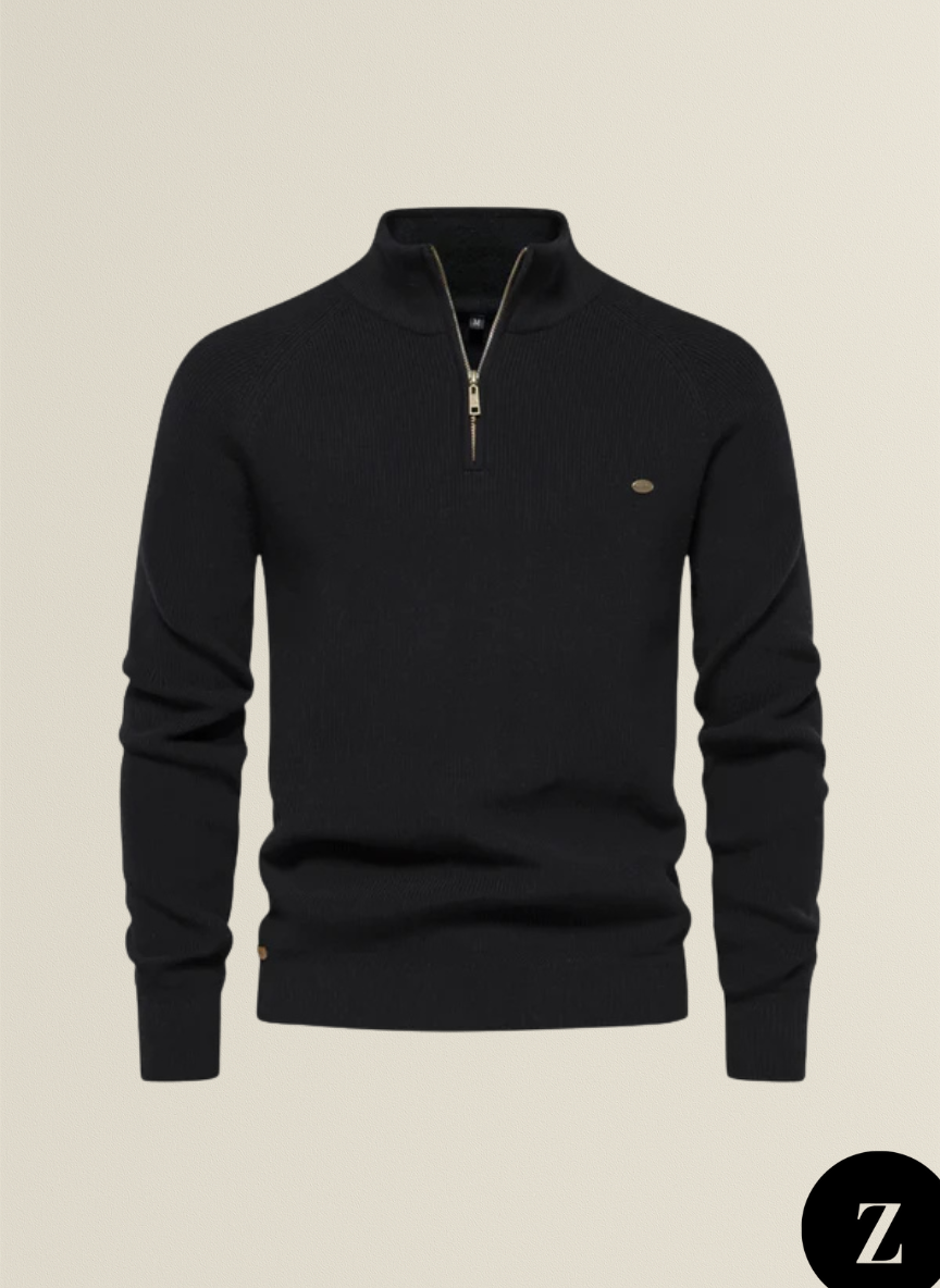 Men’s Half-Zip Sweater - Model Bennett