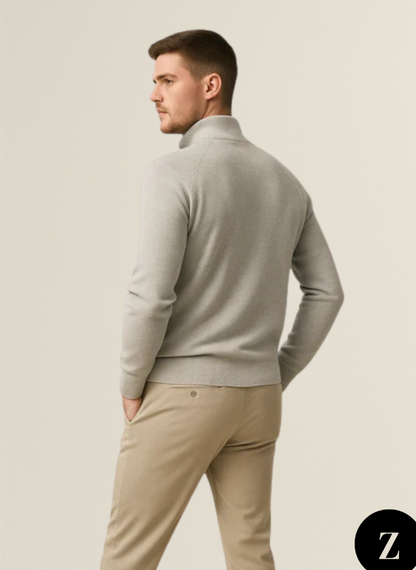 Men’s Half-Zip Sweater - Model Bennett