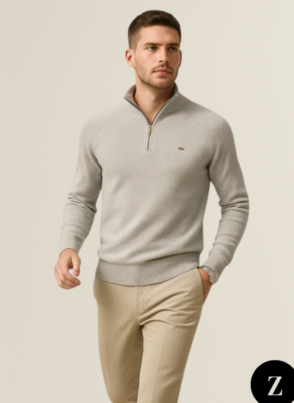 Men’s Half-Zip Sweater - Model Bennett
