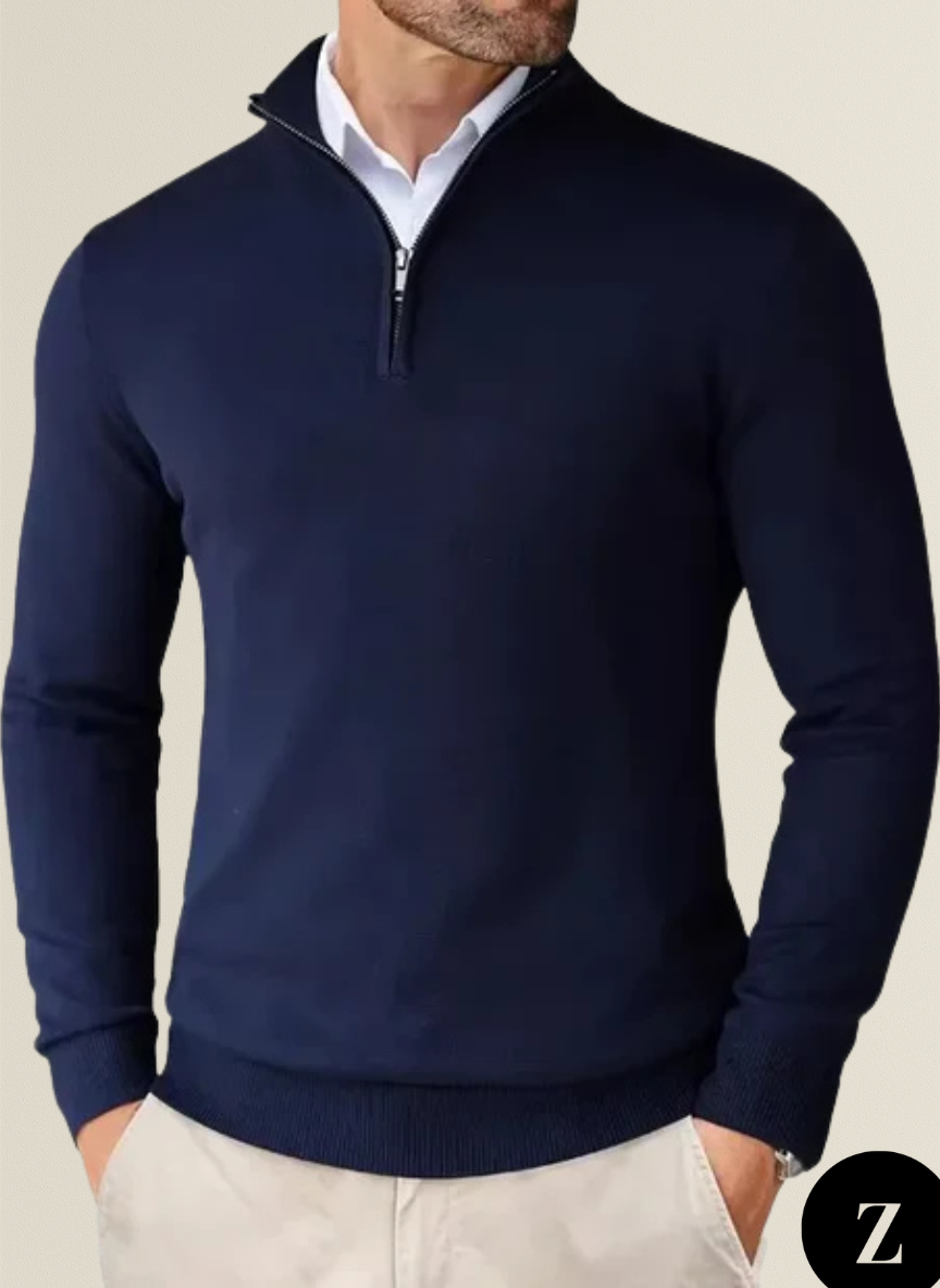 Men's Half Zip Sweater - Model Pembroke