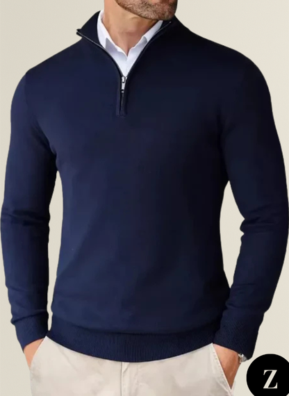 Men's Half Zip Sweater - Model Pembroke