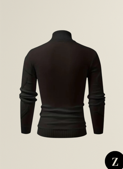 Men's Wool Turtleneck Sweater - Model Vicenzo