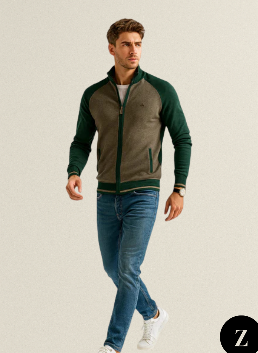 Men’s Zipped Sweater - Model Rafaello
