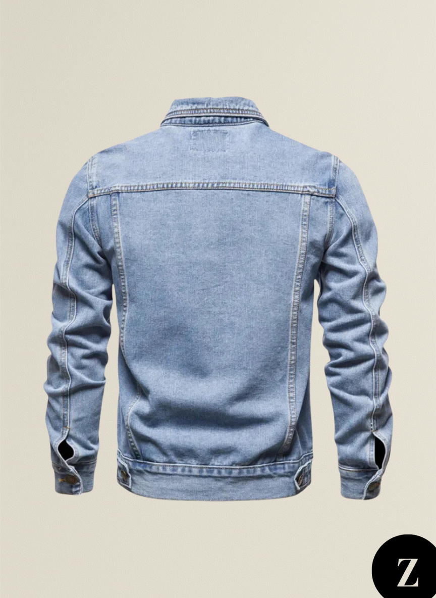 Men's Denim Jacket Polo - Model Dustin