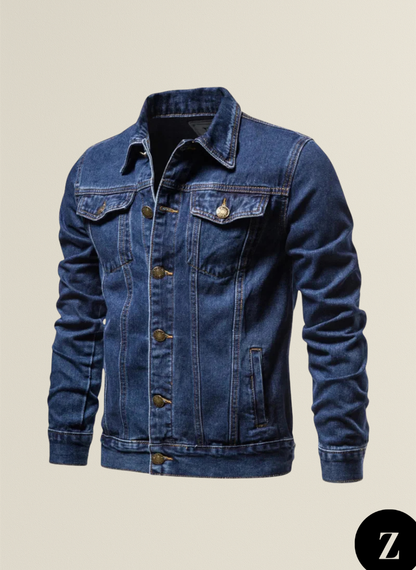 Men's Denim Jacket Polo - Model Dustin