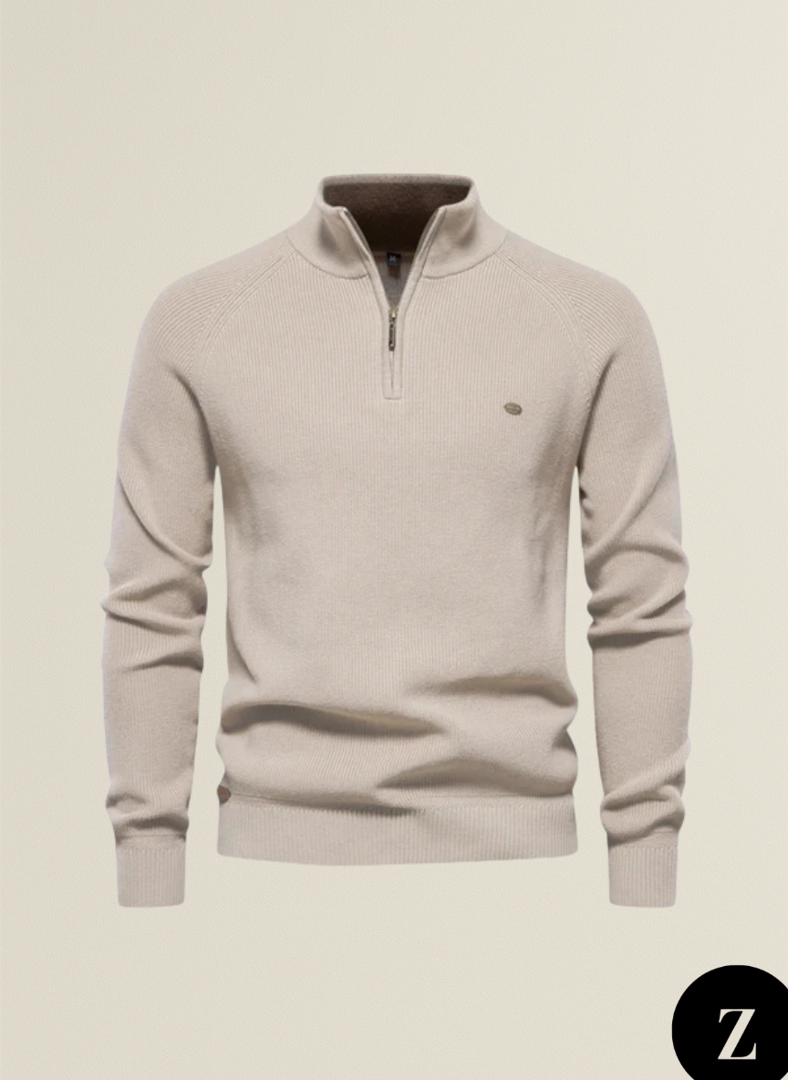 Men’s Half-Zip Sweater - Model Bennett