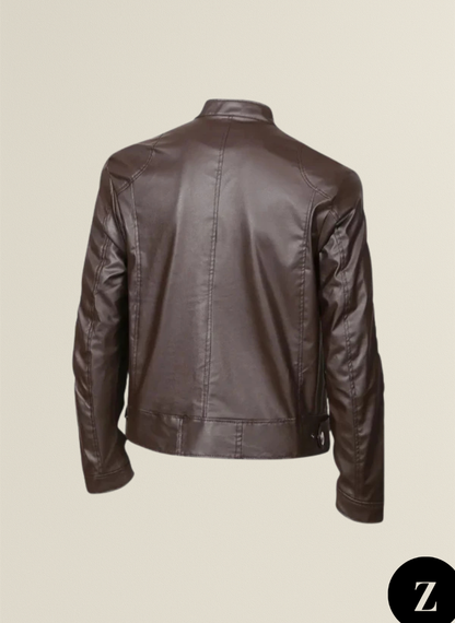 Men's Leather Winter Jacket - Model Finazzi