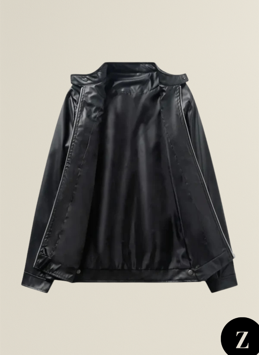 Men's Leather Winter Jacket - Model Finazzi