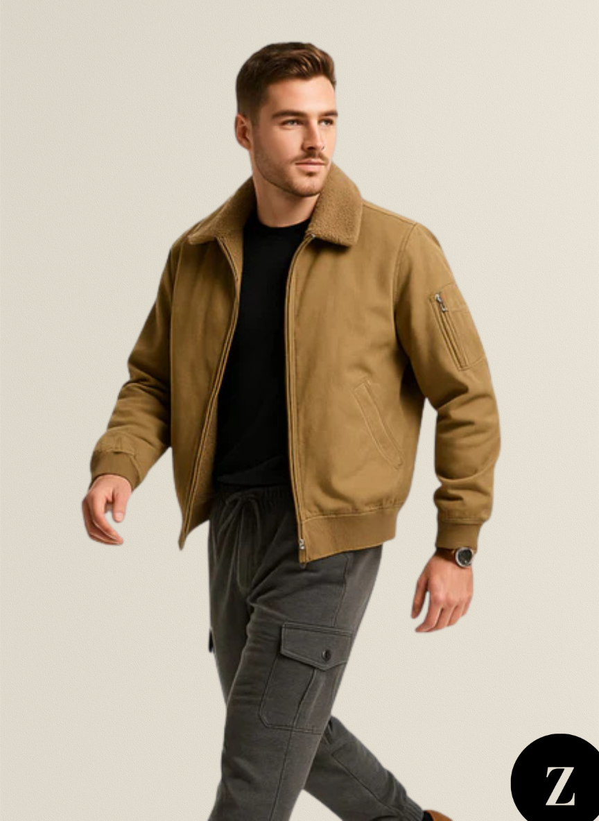 Men’s Sherpa Lined Jacket - Model Dalton