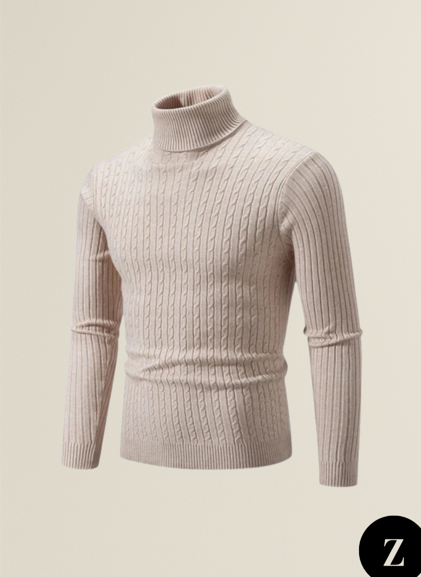 Men's Wool Turtleneck - Model Daniel
