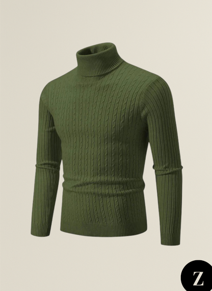 Men's Wool Turtleneck - Model Daniel
