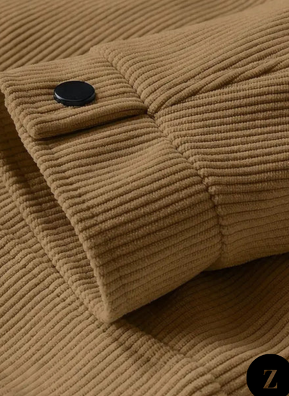 Plus Size Men's Corduroy Jacket - Model Vienna