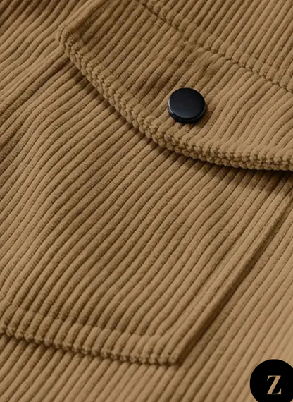 Plus Size Men's Corduroy Jacket - Model Vienna