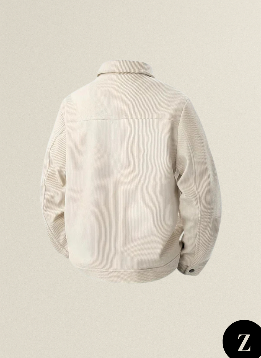 Plus Size Men's Corduroy Jacket - Model Vienna