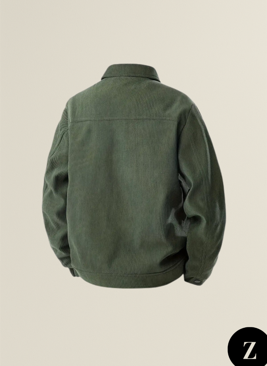 Plus Size Men's Corduroy Jacket - Model Vienna