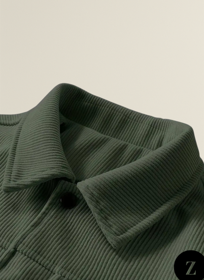 Plus Size Men's Corduroy Jacket - Model Vienna