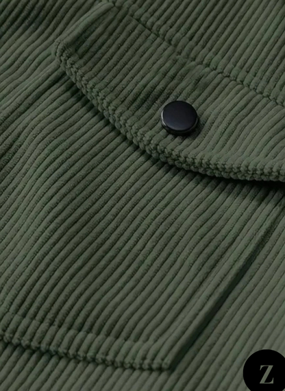 Plus Size Men's Corduroy Jacket - Model Vienna