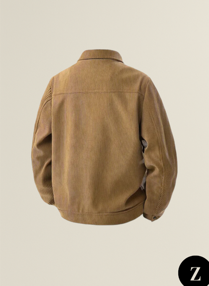 Plus Size Men's Corduroy Jacket - Model Vienna