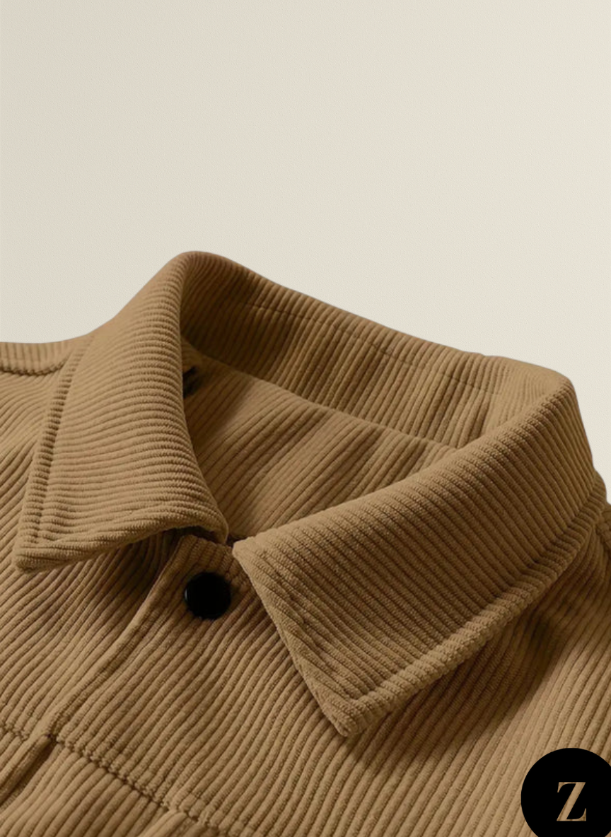 Plus Size Men's Corduroy Jacket - Model Vienna