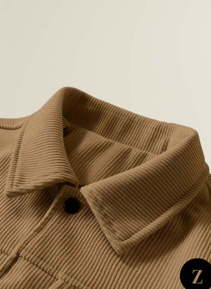 Plus Size Men's Corduroy Jacket - Model Vienna