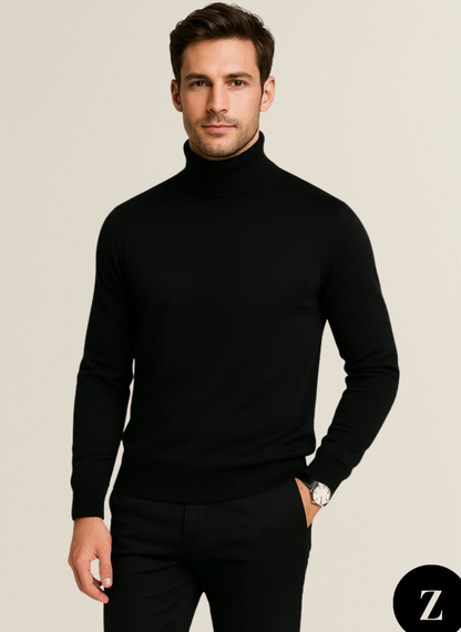 Turtleneck Sweater For Mens - Model Blake